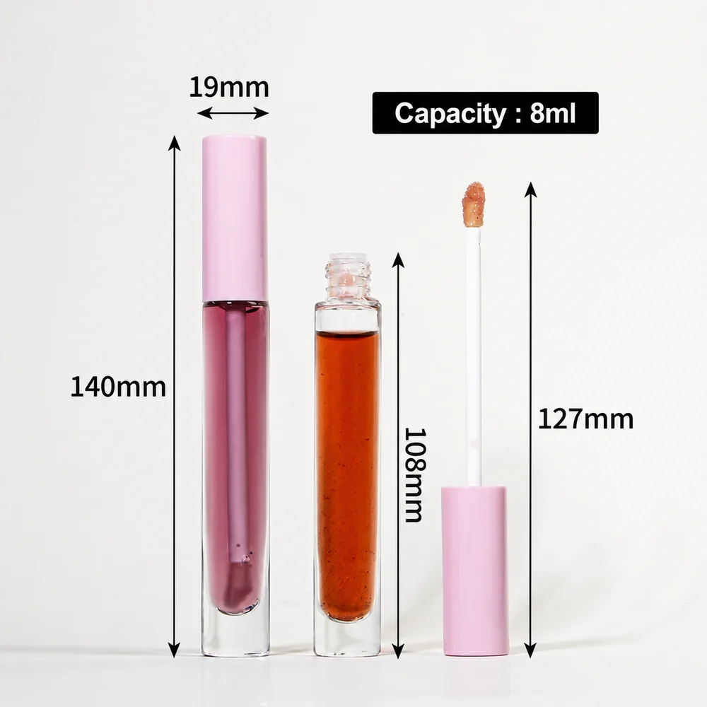 8g Glass Lip Gloss Wand Tube Bottle With Applicator – GB-MT-008 view 6