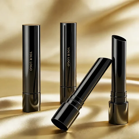 3.5g Aluminum/Plastic Black Lipstick Tube – GB-LT-016