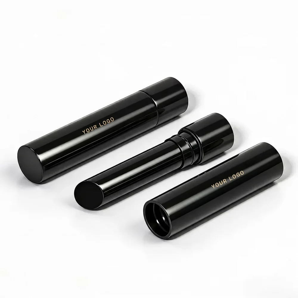3.5g Aluminum/Plastic Black Lipstick Tube – GB-LT-016 view 4