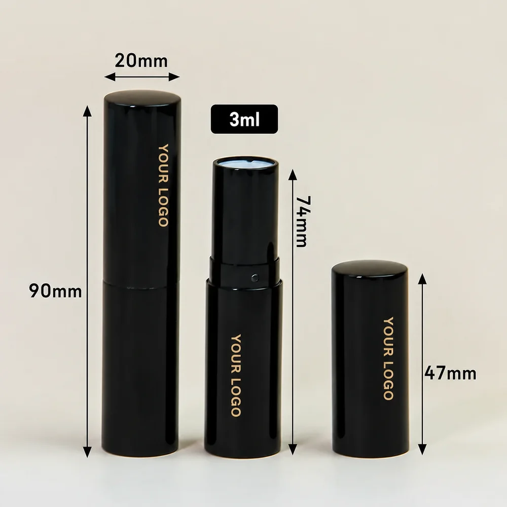 3.5ml Aluminum/Plastic Magnetic Lipstick Tube – GB-LT-023 view 3