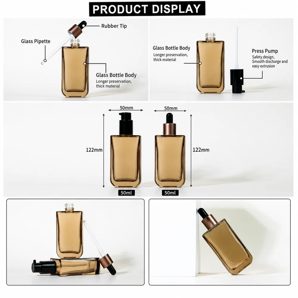 50ml Glass Dropper Bottle – GB-PM-009 view 8