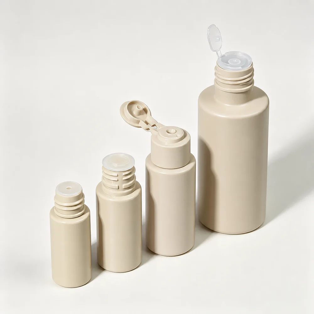 10–80ml Glass/Plastic Cosmetic Skincare Set Clear Bottle – GB-SB-019 view 6