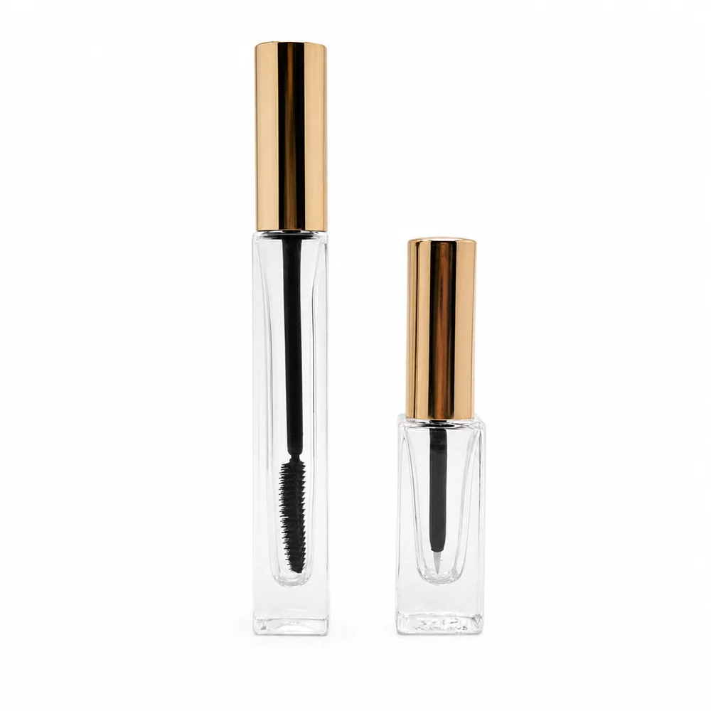 10g Glass Rose Gold Wands Tube Mascara Container – GB-MT-014 view 2