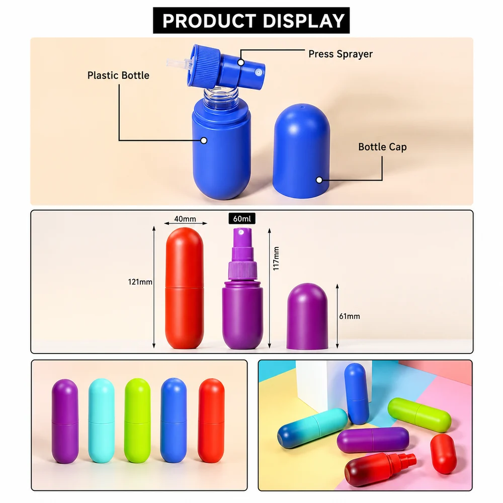60ml Plastic Spray Bottle – GB-HSP-005 view 5